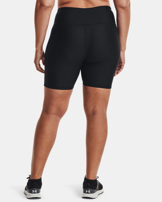 Women's HeatGear® Armour Bike Shorts, Black, pdpMainDesktop image number 1